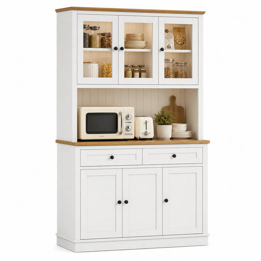 Kredens kuchenny z MDF biały 200cm