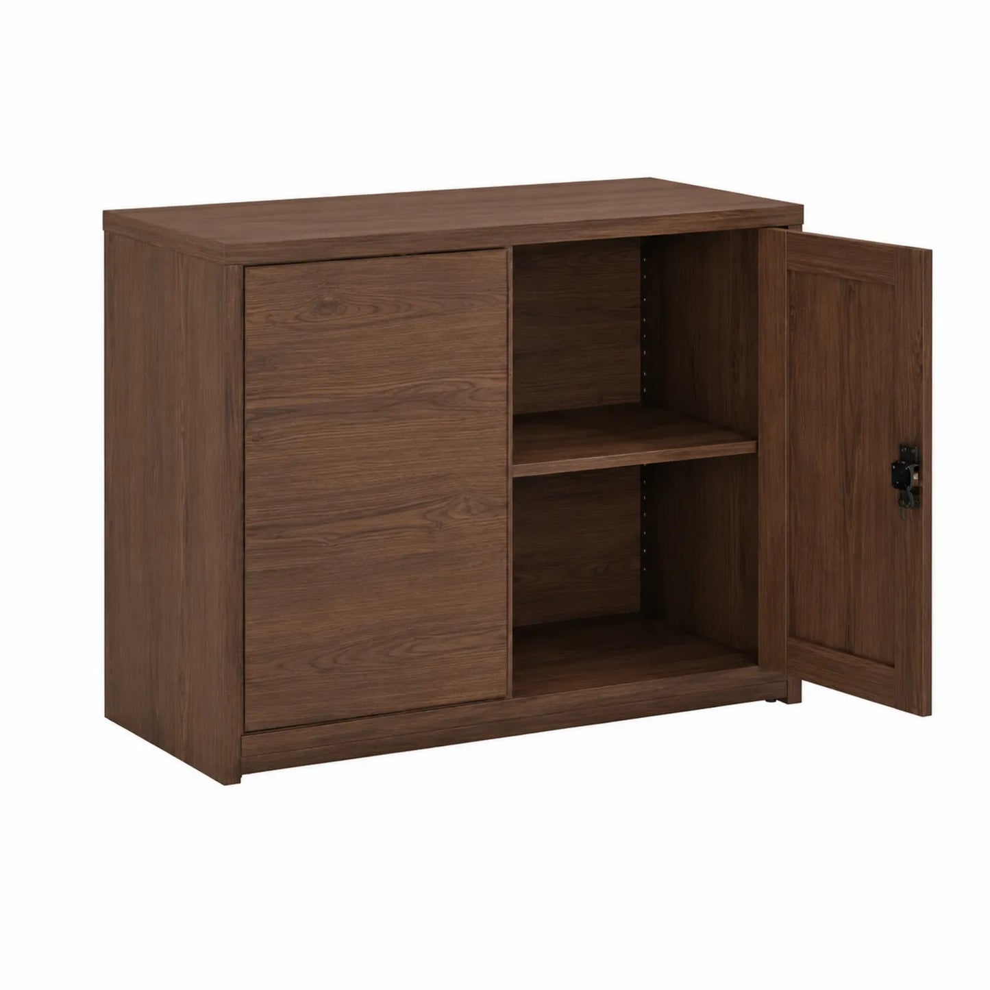 Szafka na dokumenty z płyty MDF brązowa 80x35x75 cm