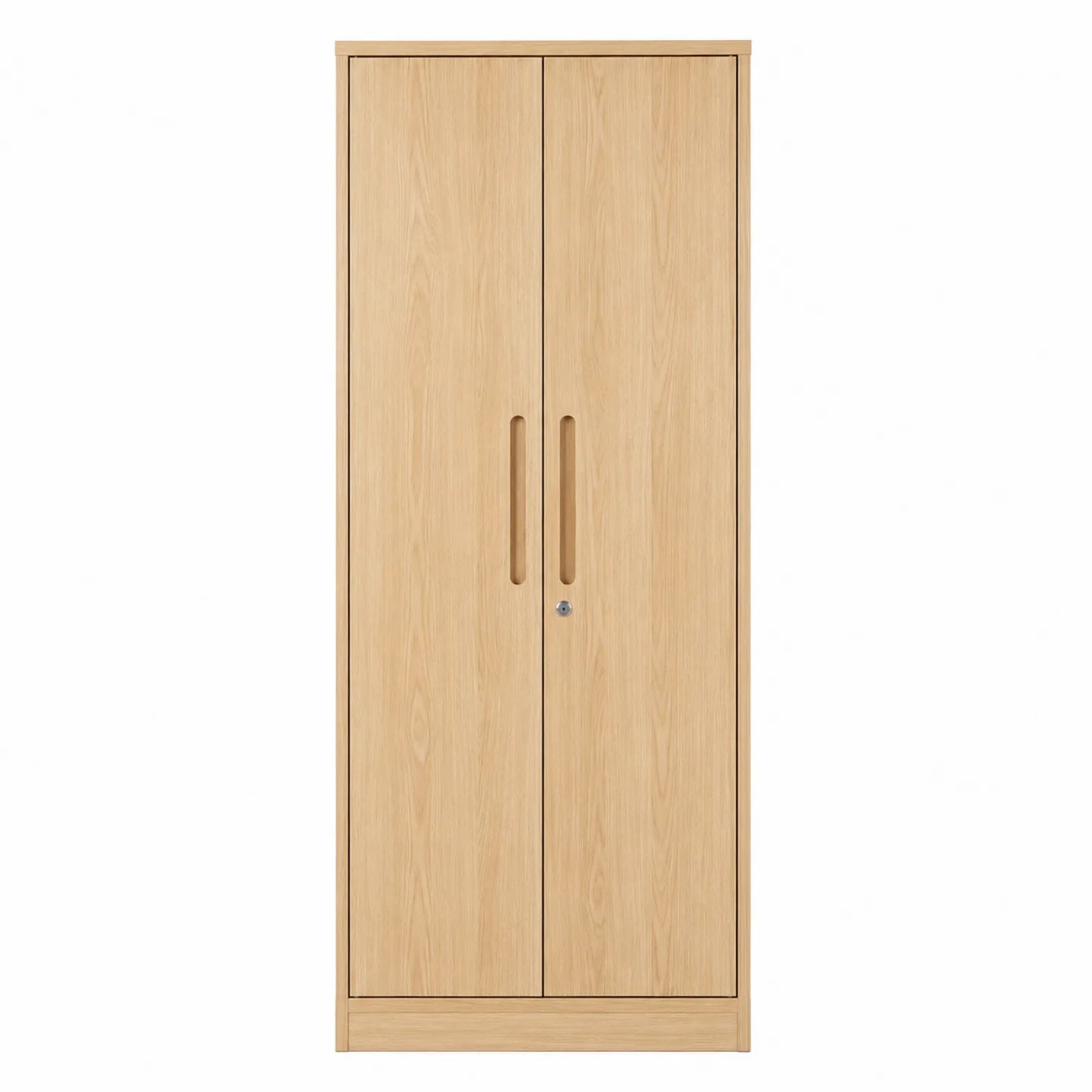 Dwudrzwiowa szafa z płyty MDF beżowa 180x80x50 cm