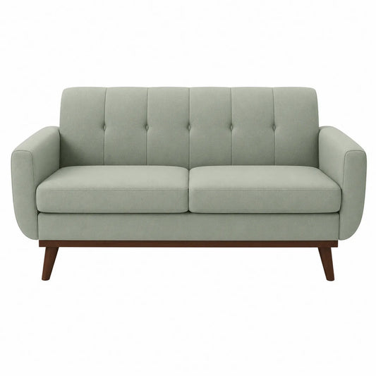 Sofa dwuosobowa tkanina zielona 150x85x80 cm